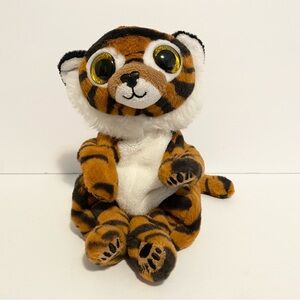 Ty Beanie Bellies Babies Clawdia Tiger Plush Beanbag Stuffed Animal Toy 8”